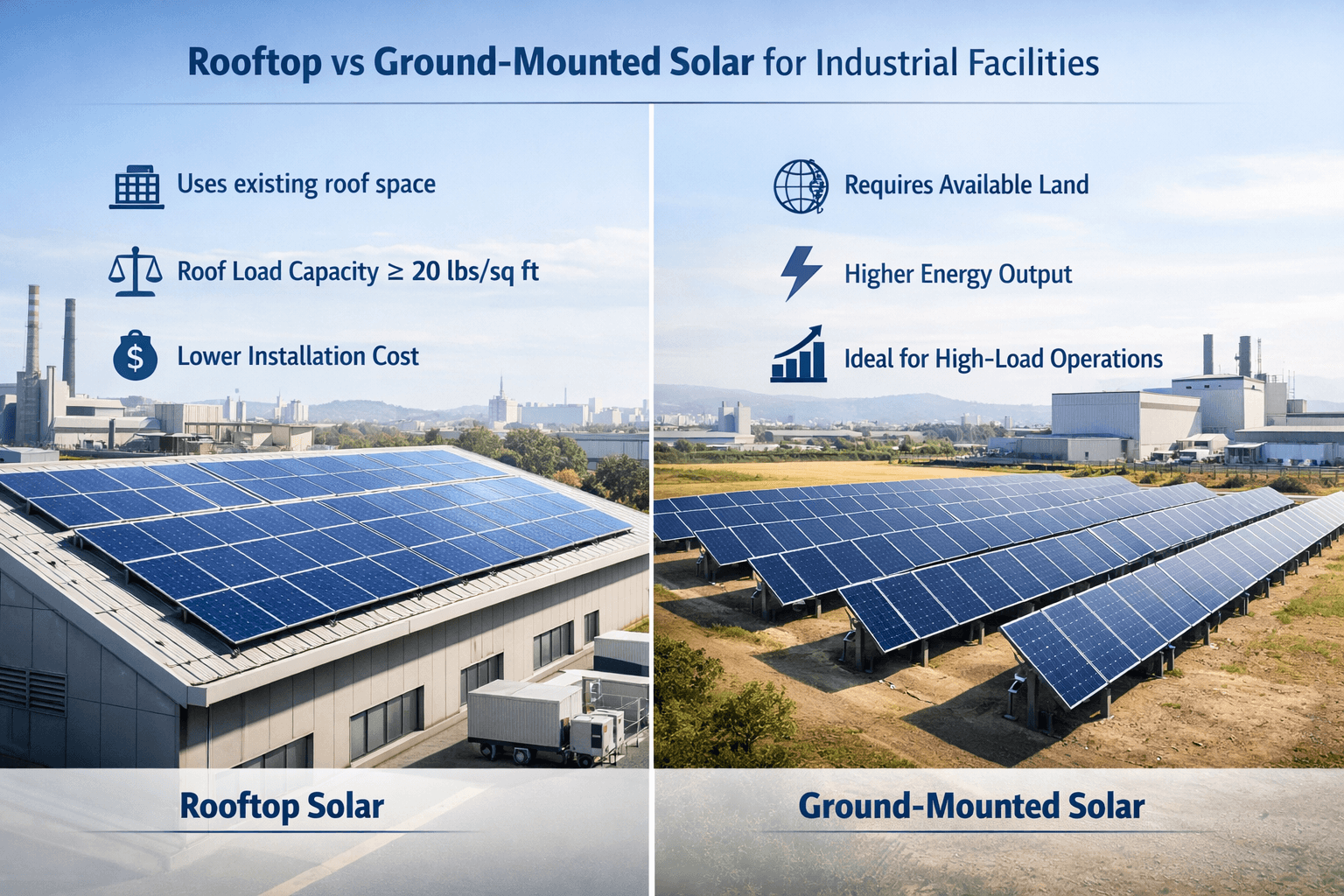 Rooftop or Ground Solar: Which Is Better for Industry?
